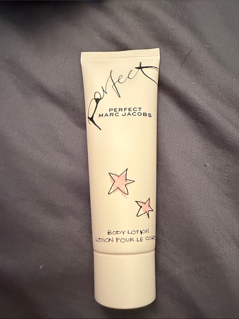 Marc Jacobs Perfect Body Lotion — Cream with Pink Star Accents